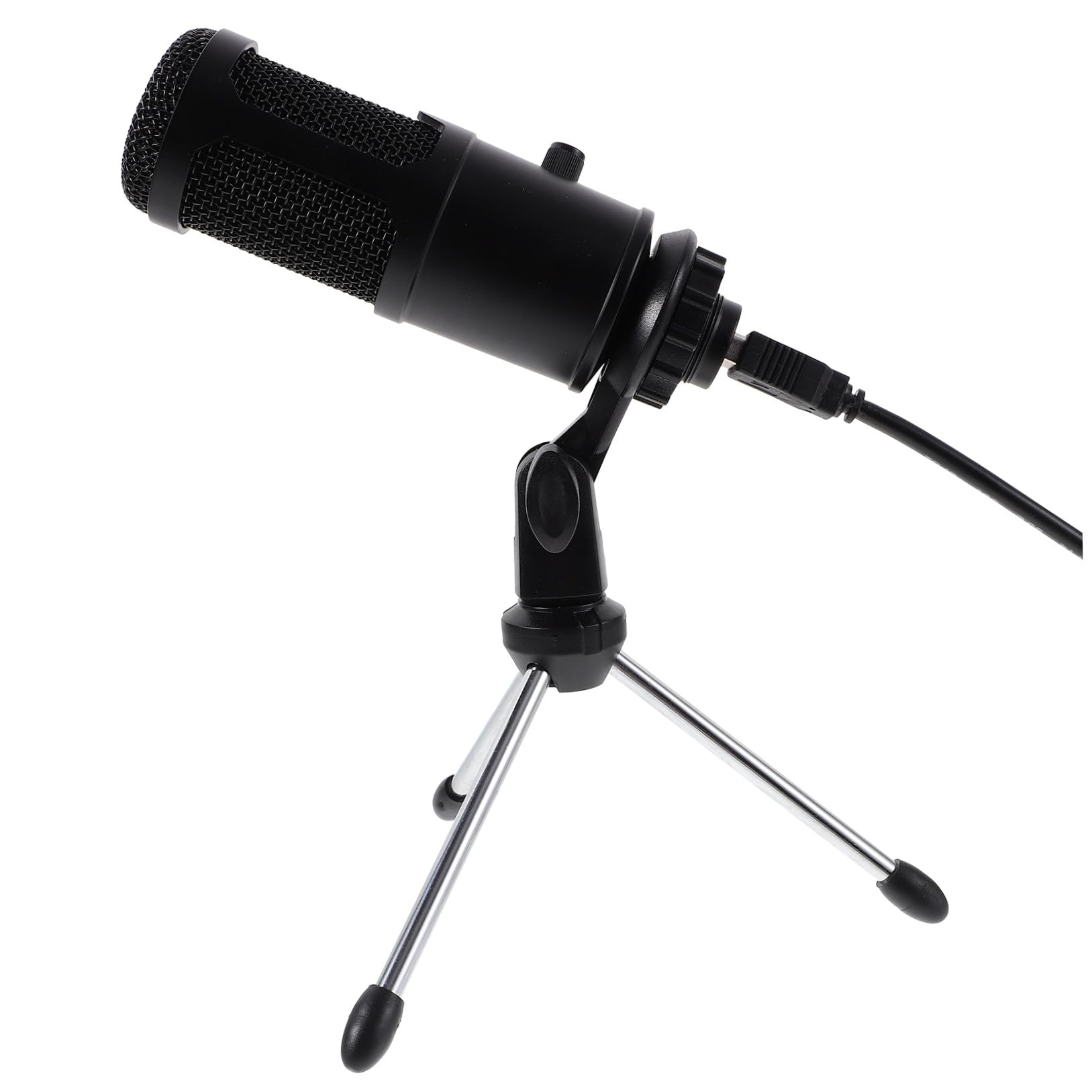 TOYANDONA Kondensatormikrofon USB Satz mit Halterung Tragbares Cardioid Mikrofon für Bühnenauftritte und Radiostationen Abs Material SNR 78db Frequenz 20hz-20000hz Zufälliger Stil