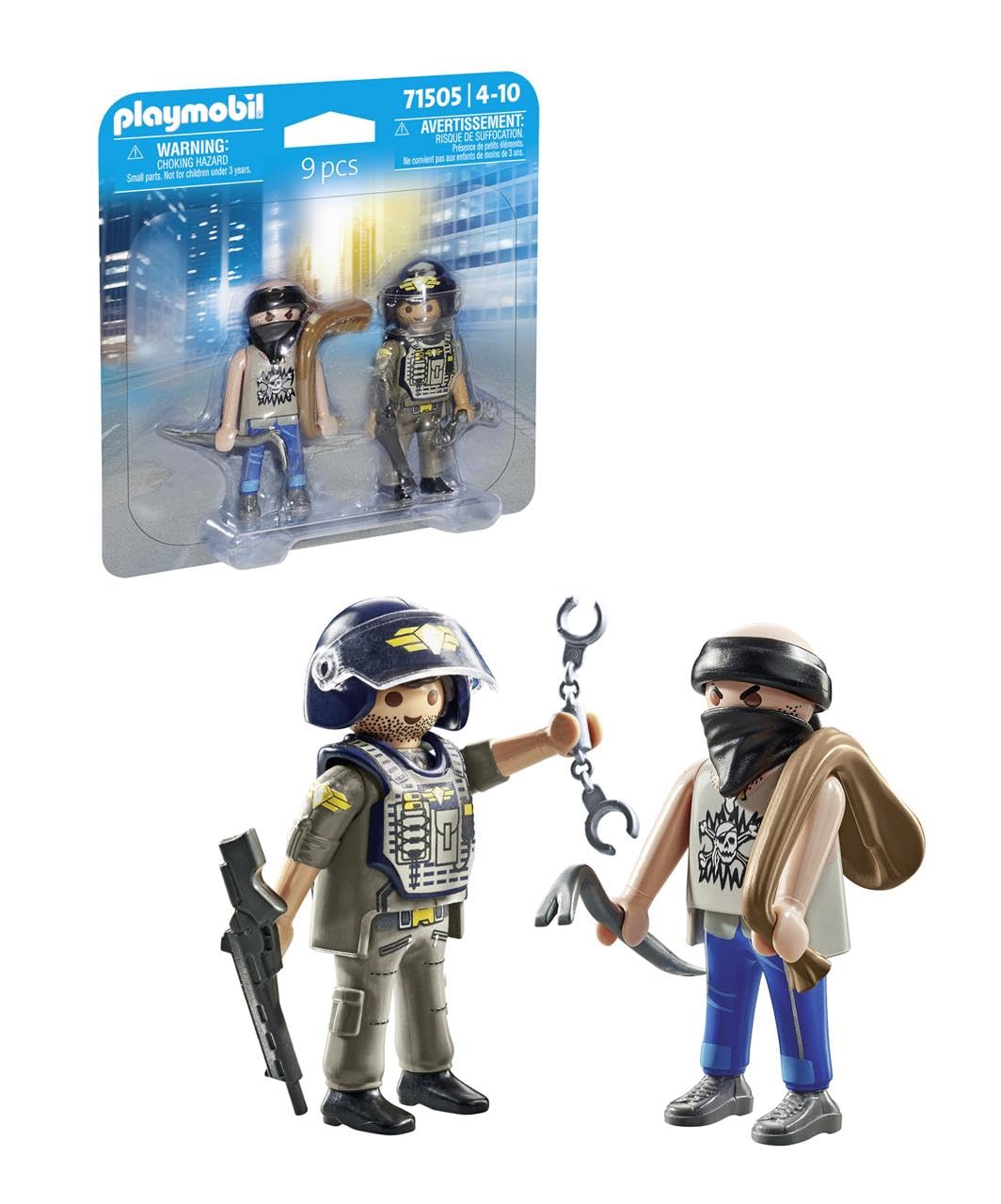 PLAYMOBIL 71505 Duo Pack Policía con ladrón, a Partir de 4 años
