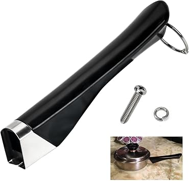 Long Pot Handle Replacement for Vintage Amway Queen Cookware Sauce pan and Skillet1950s-1990s, Pan Handle Replacement fit for Saladmaster Saucepan Durable Cookware Handles with Screw