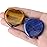 YATOJUZI Thumb Worry Stone for Anxiety Healing Crystals Sets Heart Gemstone Pocket Stones 2PCS Tiger\'s Eye Lapis Lazuli Hand Carved Natural Crystal Stones Reiki Palm Stone for Meditation Therapy