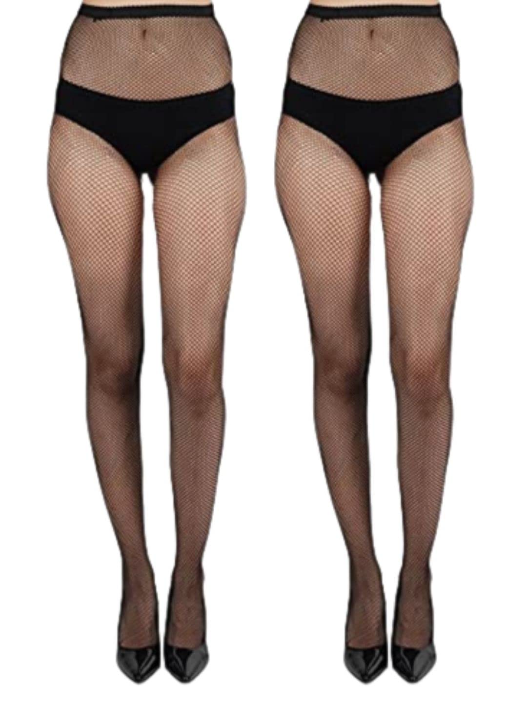 n2s next2skin NEXT2SKIN Women's Fishnet Pattern Mesh Pantyhose Stockings Pack of 2-picture-35