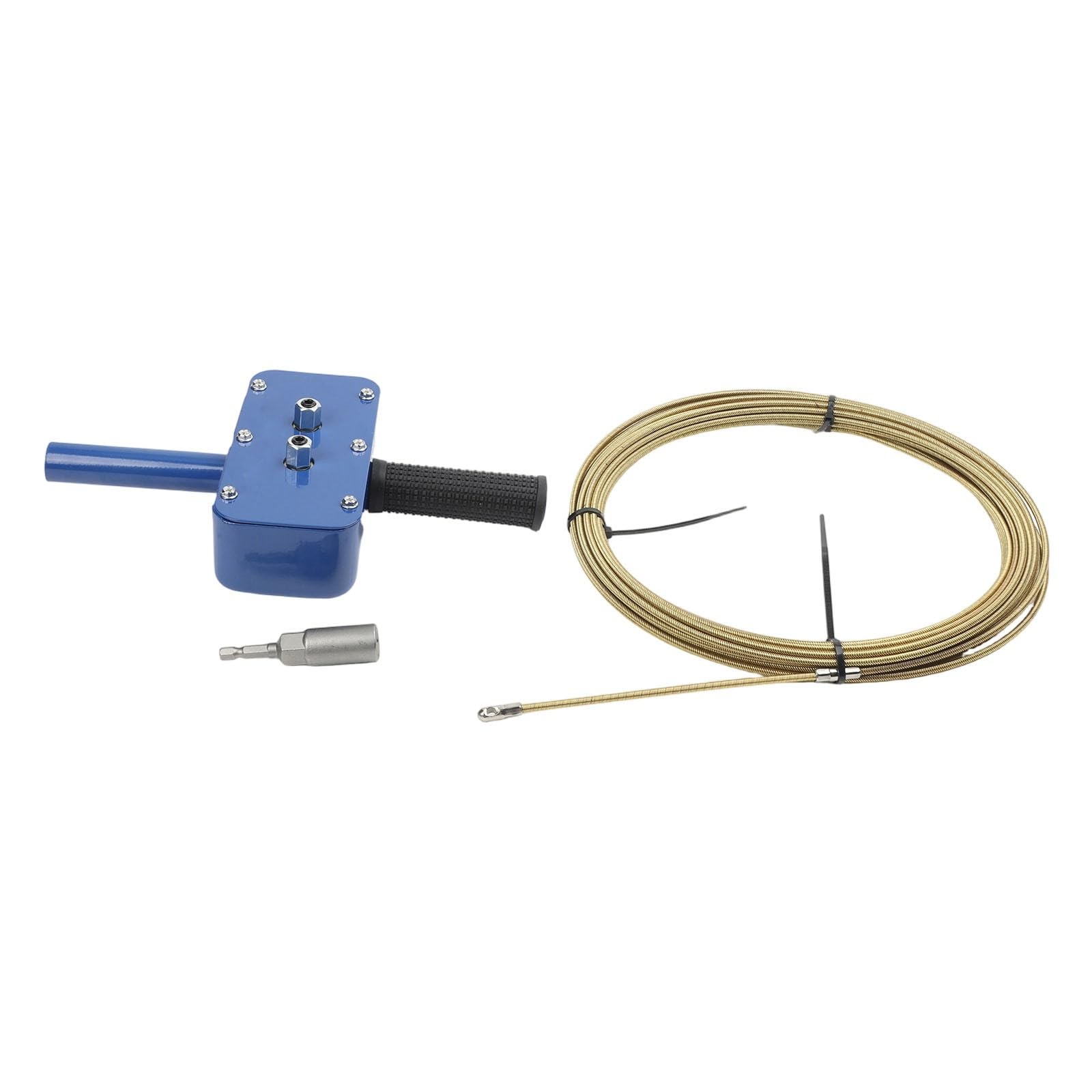 Estrattore di cavi elettrici compatto Macchina automatica di filettatura in lega di alluminio Installatore di filo professionale compiti fai da te per set nero