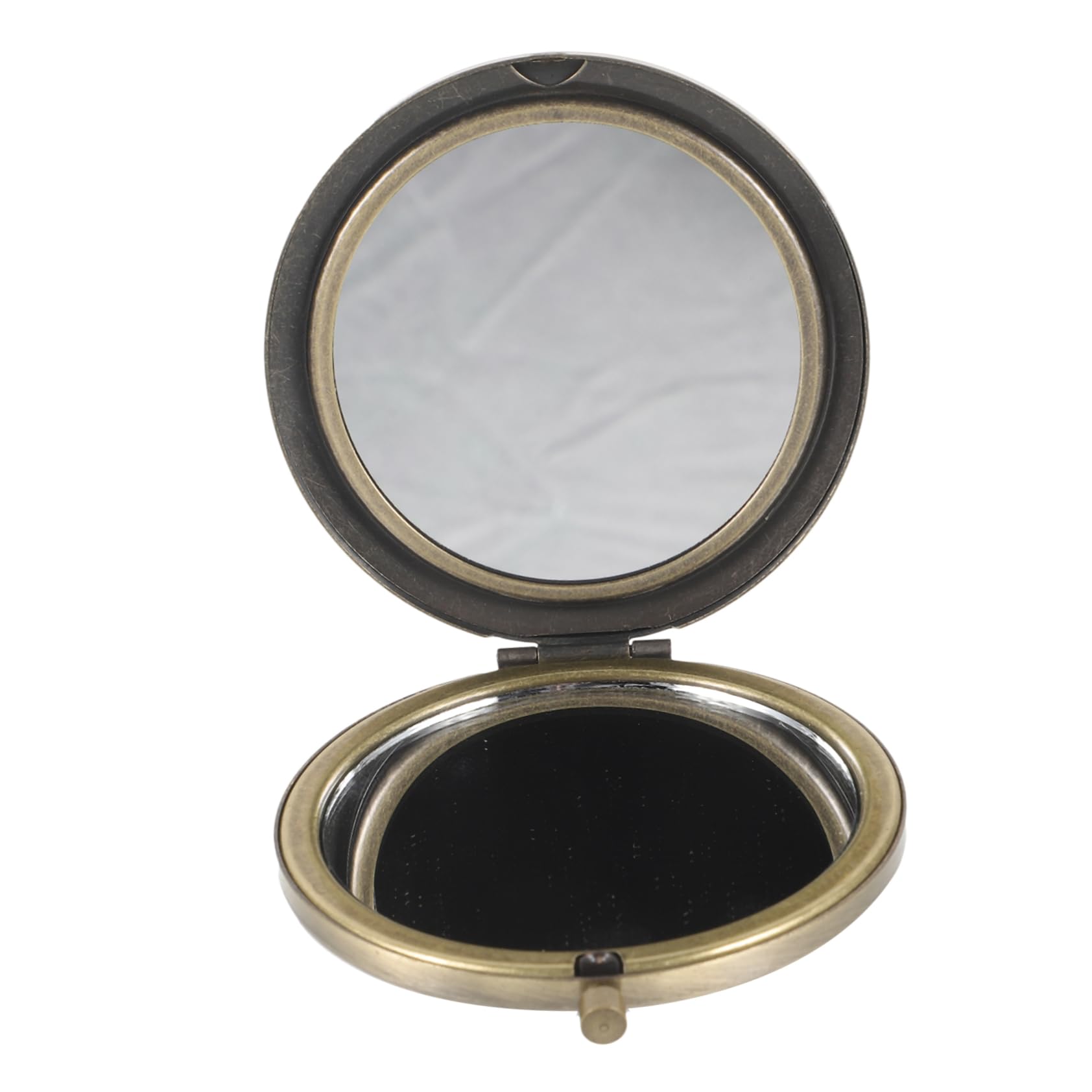 minkissy 4stücke Handspiegel Retro Klappspiegel Kompakter Kosmetikspiegel Für Doppelseitiger Schminkspiegel Mit Hochauflösender Für Und Make-up-