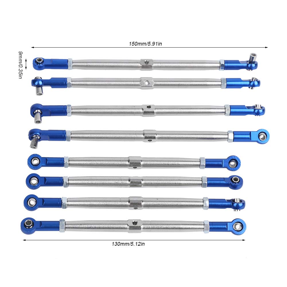 Metal Adjustable Tie Link Rod 5319X 5338R Upgrade Parts Accessory with Blue Silver Color for RC Car Accessory