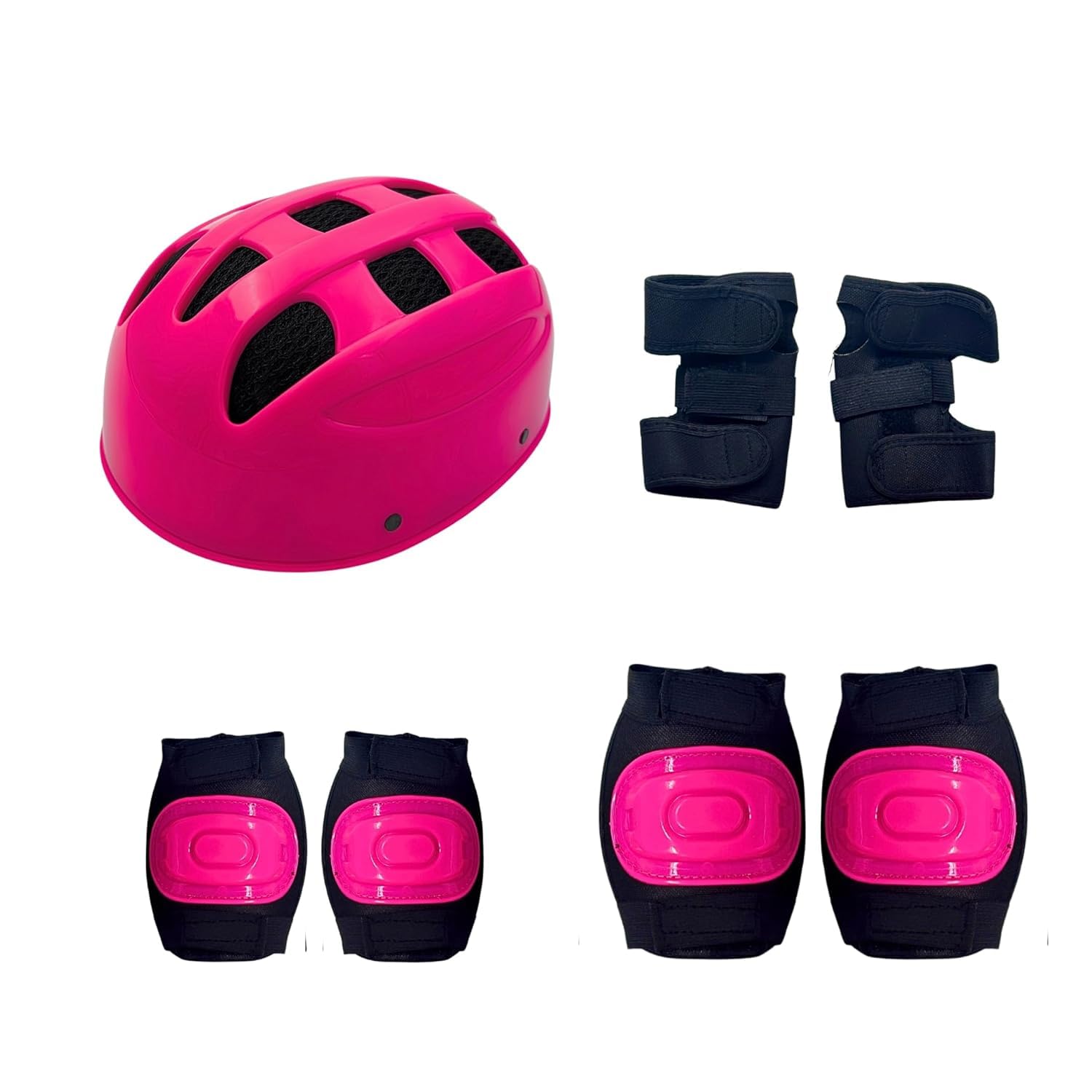 Protective Kit for Skating,Cycling, Scooting, Skateboarding for Kids 8-13yrs Cycling Kit, Pink, M-picture-13