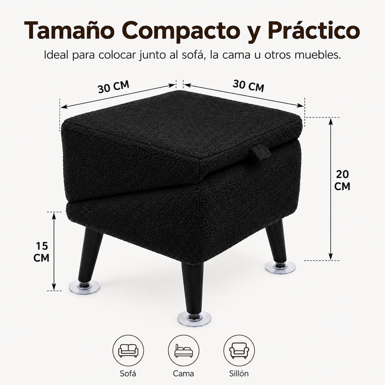 Rampa Plegable Perros con Ventosas, Antideslizante para Cama y Sofá Robusta y compacta Protege Las articulaciones de Mascotas Mayores Ahorra Espacio (Negro y Gris, Versión de Felpa)