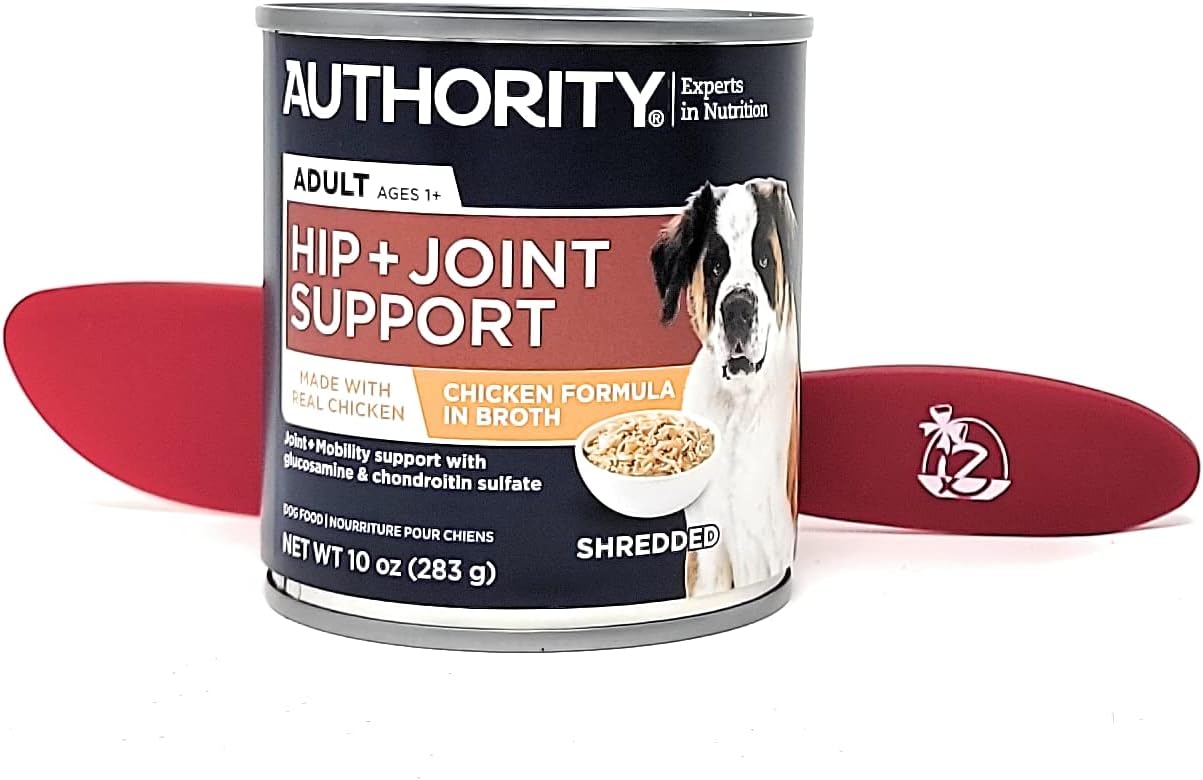 Authority Wet Adult Dog Food Hip and Joint Support Chicken Formula 10oz