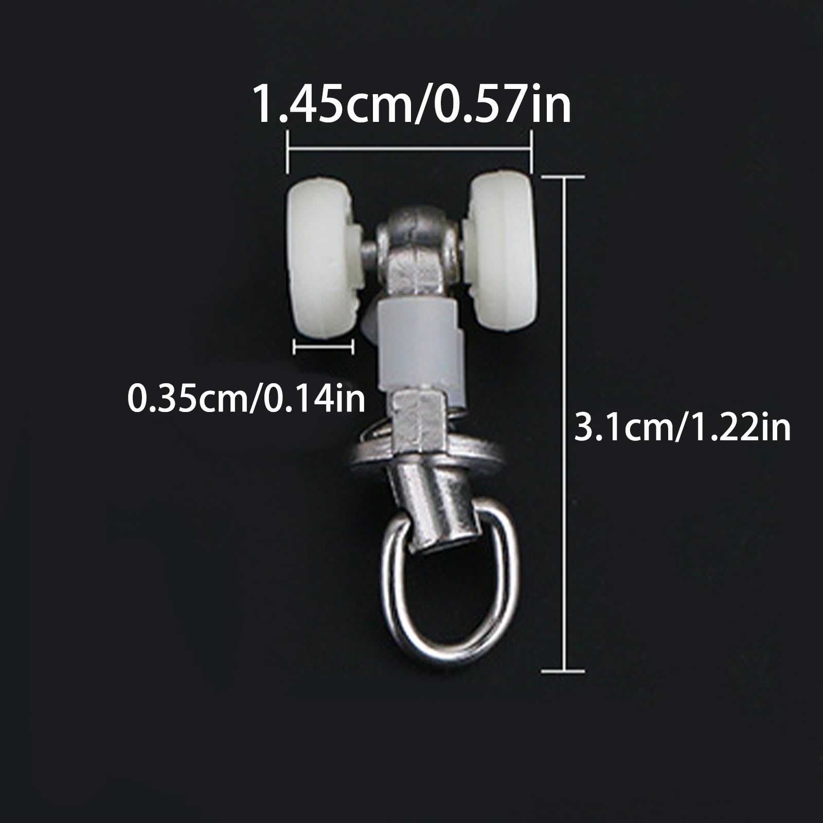 50 Crochets Rideaux 4 Griffes En Acier Inoxydable - Pour Rideaux Plissés Et Rails - Longueur 6.8 Cm