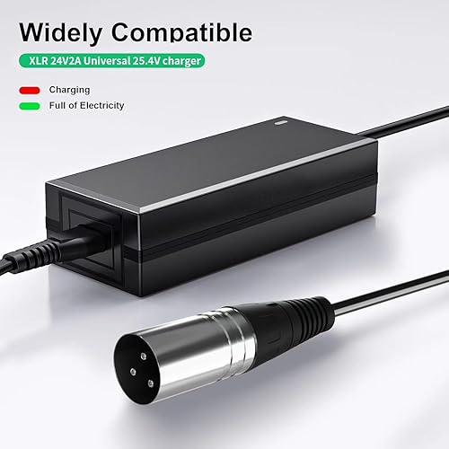 Miniatura 2 de Cargador de scooter eléctrico de 24 V 2AXLR para Go Go Elite Traveller Plus HD US, Ezip Mountain Trailz, Jazzy cargador de batería de asiento