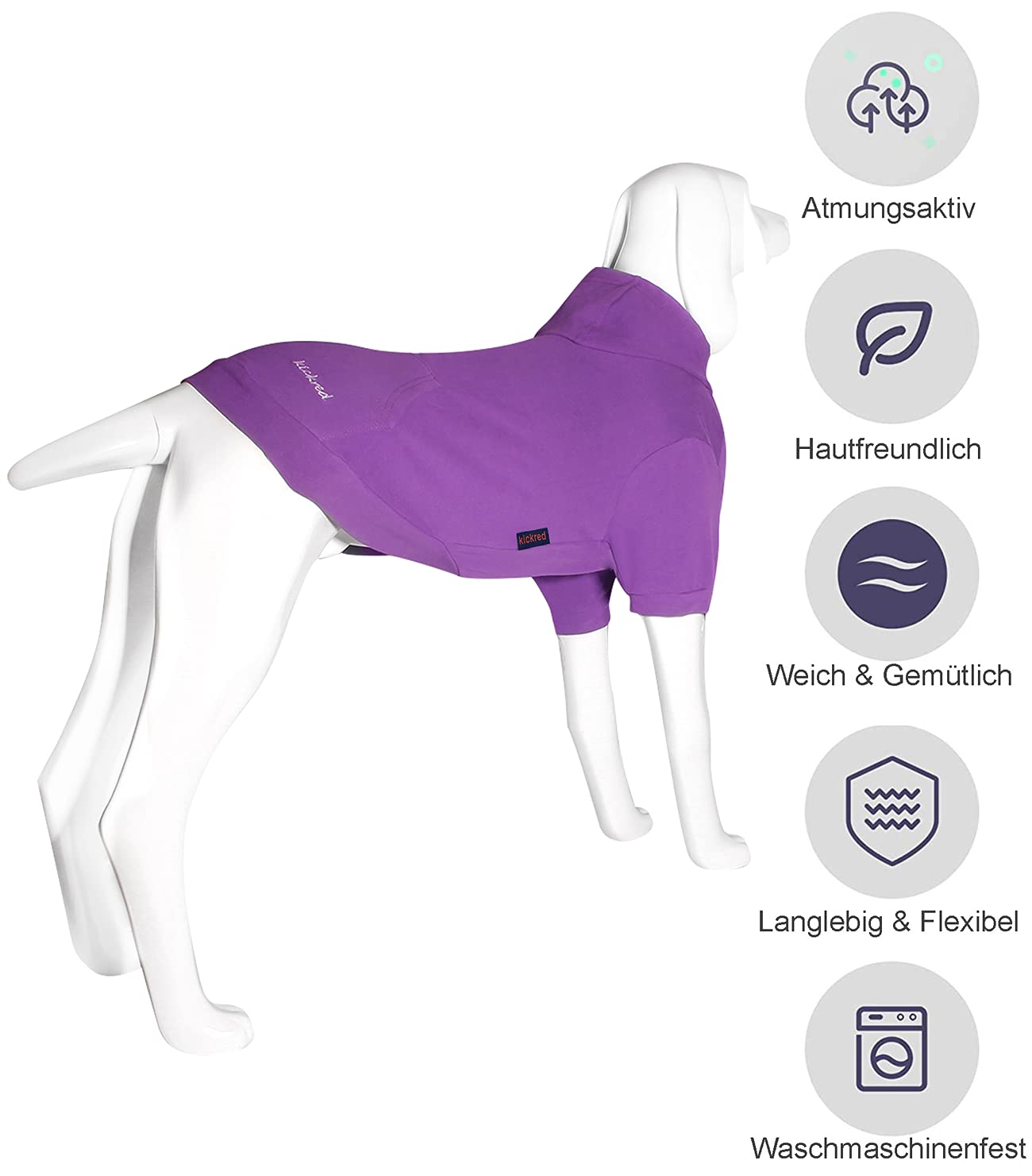 Hunde-Kapuzenpullover Mit Büffelkaromuster – Weicher Fleece, Mit Tasche, Größe L