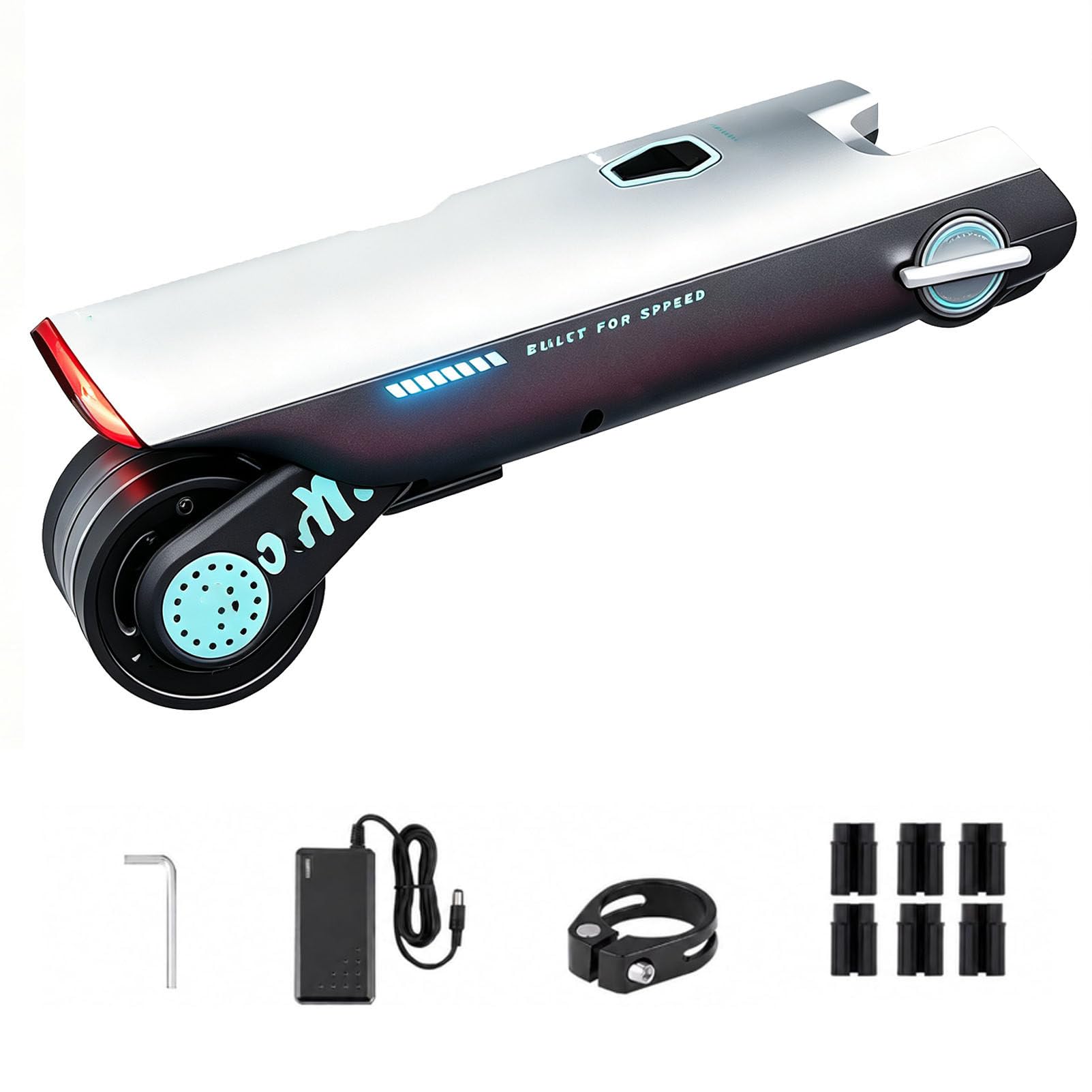 Kit di conversione per Bici elettrica con Motore ausiliario: autonomia Fino a 50 km e Livelli di Assistenza Multipli, Ideale per spostamenti Urbani e Mountain Bike. Blue