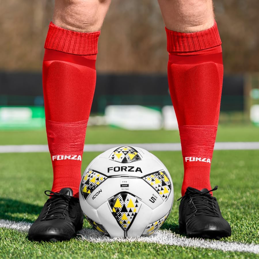 FORZA PVC Sock Tape – 0.75in x 65ft Stretch Athletic Tape | Weatherproof, Latex-Free Adhesive – Perfect for Soccer, Football & Other Sports – FA & FAW Compliant