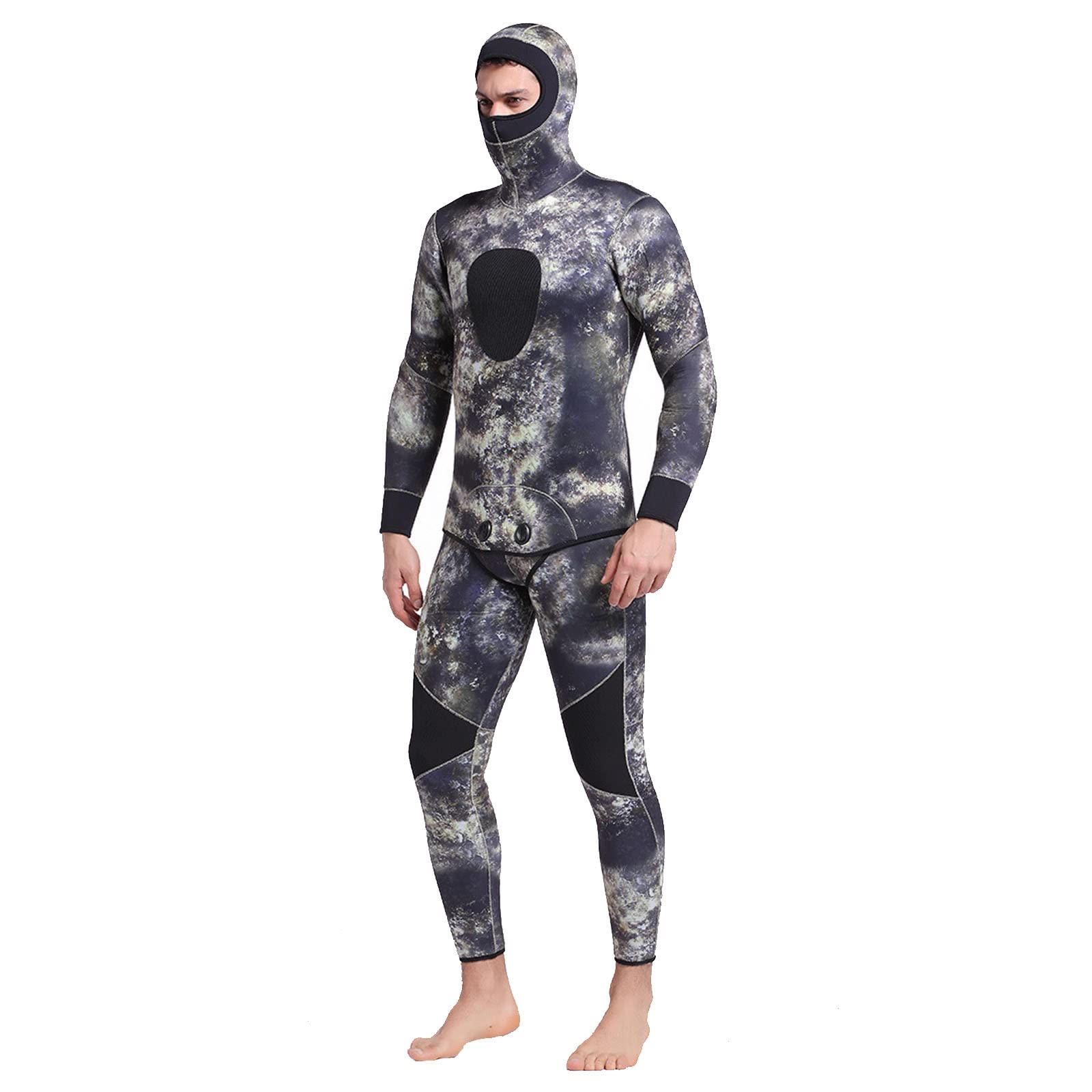 5mm Neoprenanzüge Herren Langarmjacke Neopren Neoprenanzug Neoprenanzug Shirts zum Tauchen, Surfen, Schnorcheln, Tauchen (Size : Aldult/2XL)