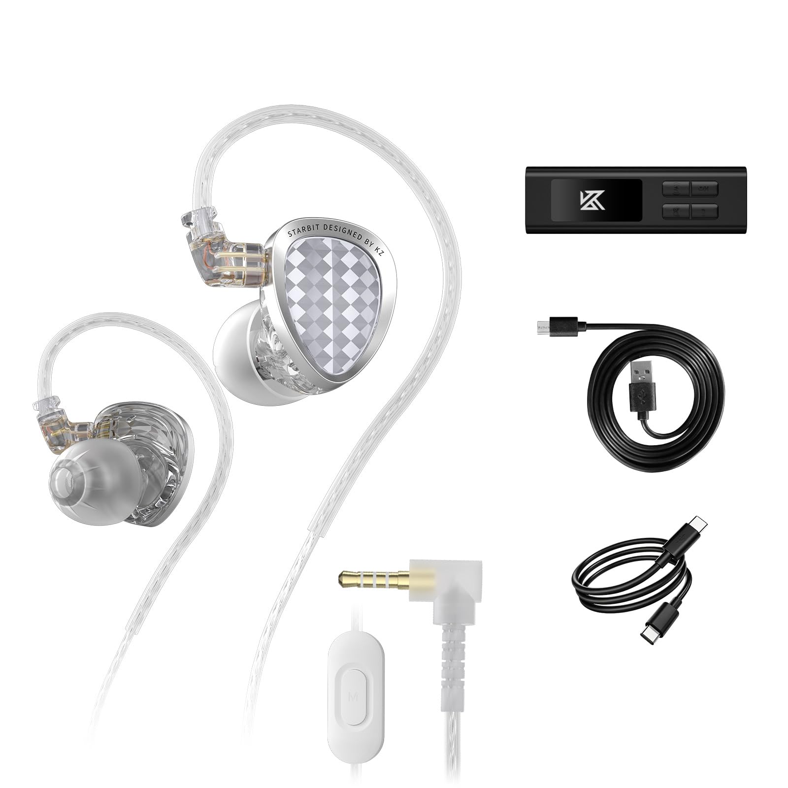 KZ Starbit IEM für FPS-Gaming-Ohrhörer mit Mikrofon, 1DD+1BA In-Ear-Monitor