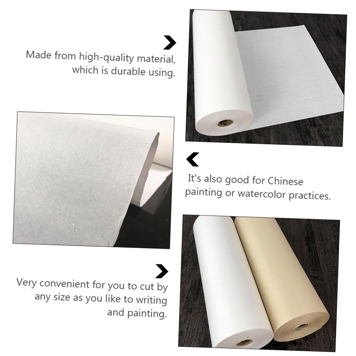 Homoyoyo Papel de Arroz Grueso para Caligrafía para Pintura Profesional y Escritura Papel de Arte Chino Uso Clases de Caligrafía