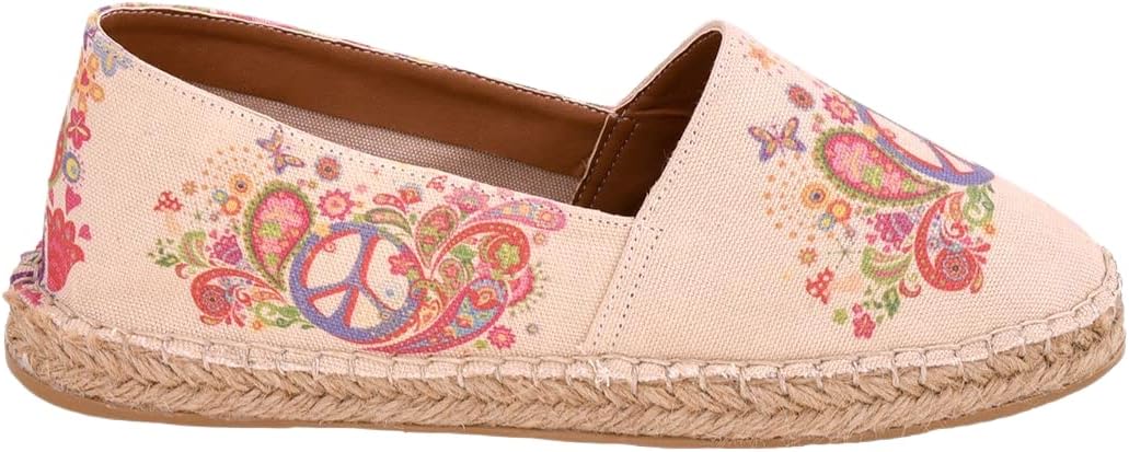 Women Linen Casual Closed Toe Espadrilles Fashion Flat Shoe Ct02-501