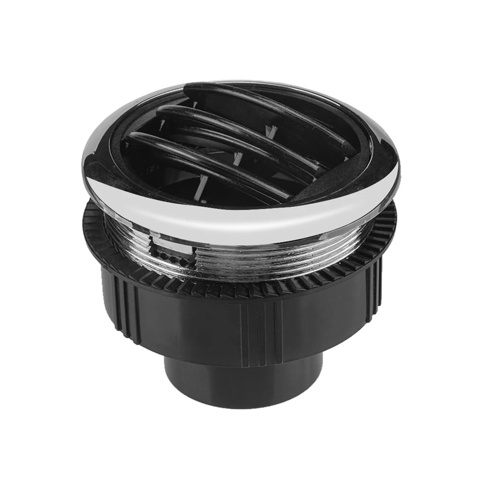 ABS Plastic Air Vents 2.95 Inch A/C Air Vent Universal Conditioning Outlet With Chrome For RV Bus Air Vent Grilles(A)