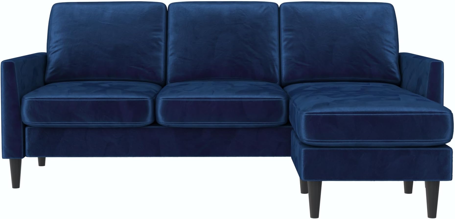 Mr. Kate Winston Reversible Sofa Sectional, Blue Velvet