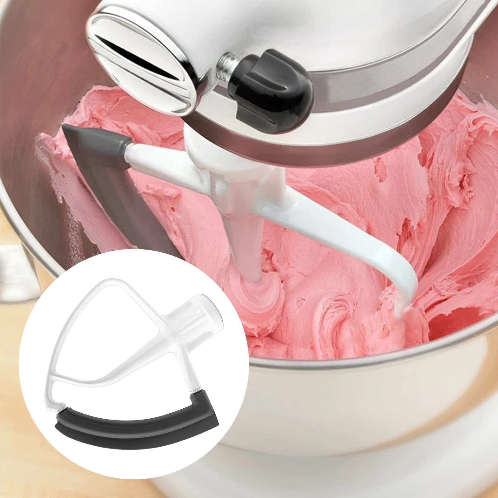 Giętka łopatka do mieszania dla Kitchen-Aid na 4-5 litrów mis, giętka łopatka z powłoką nieprzywierającą dla Kitchen-Aid Akcesoria do robota kuchennego