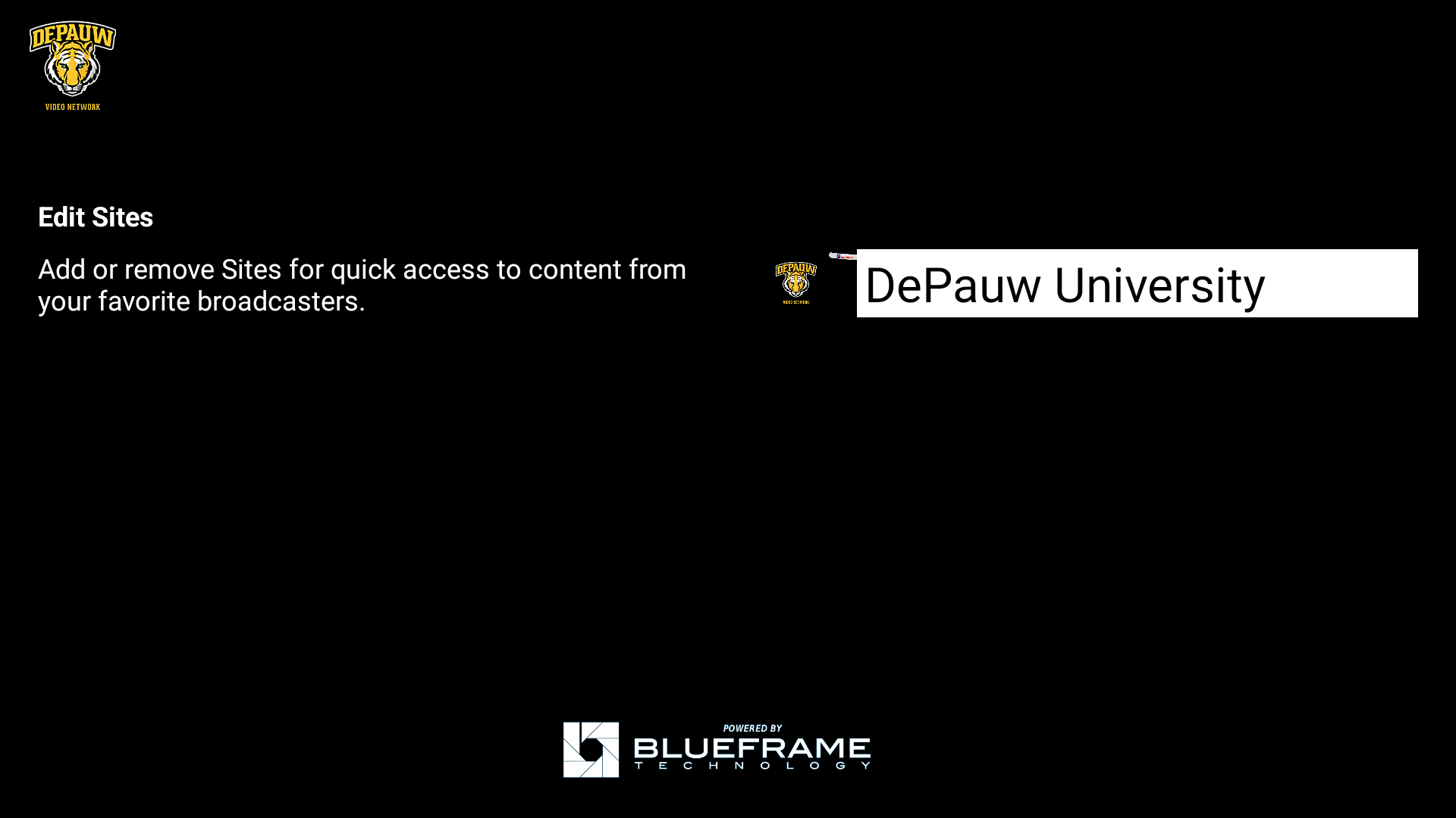 DePauw Video Network App on Amazon Appstore