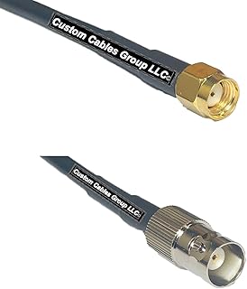 6 feet RG58 RP-SMA Male to BNC Female RF Pigtail Coaxial Cable