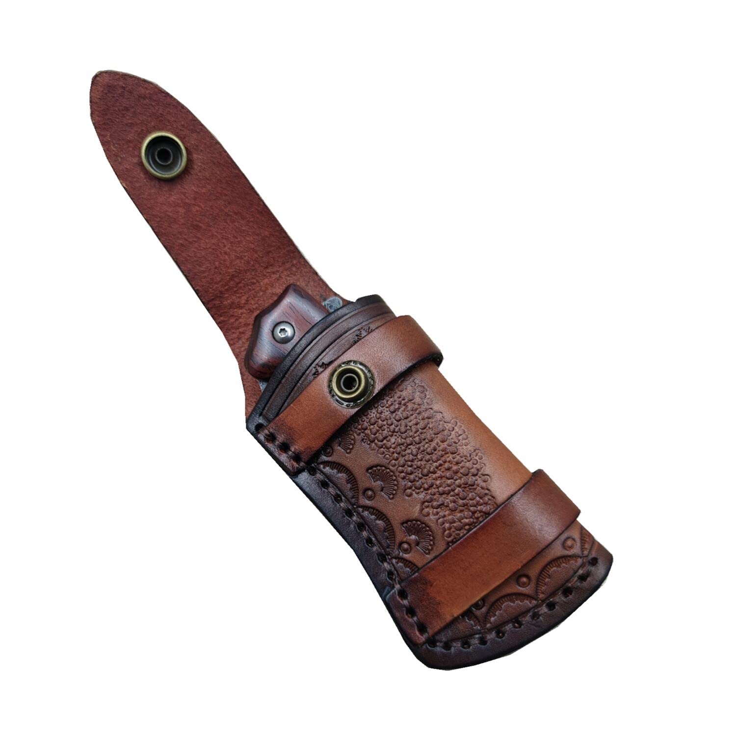 Buy COHOMELARS Top Grain Leather Pocket Knife Sheath,Leather Knife