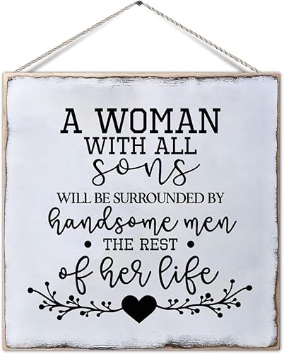 Letrero de madera campestre para colgar en la pared, letrero de bienvenida de madera, estilo clásico, para casa de campo, para sala de estar