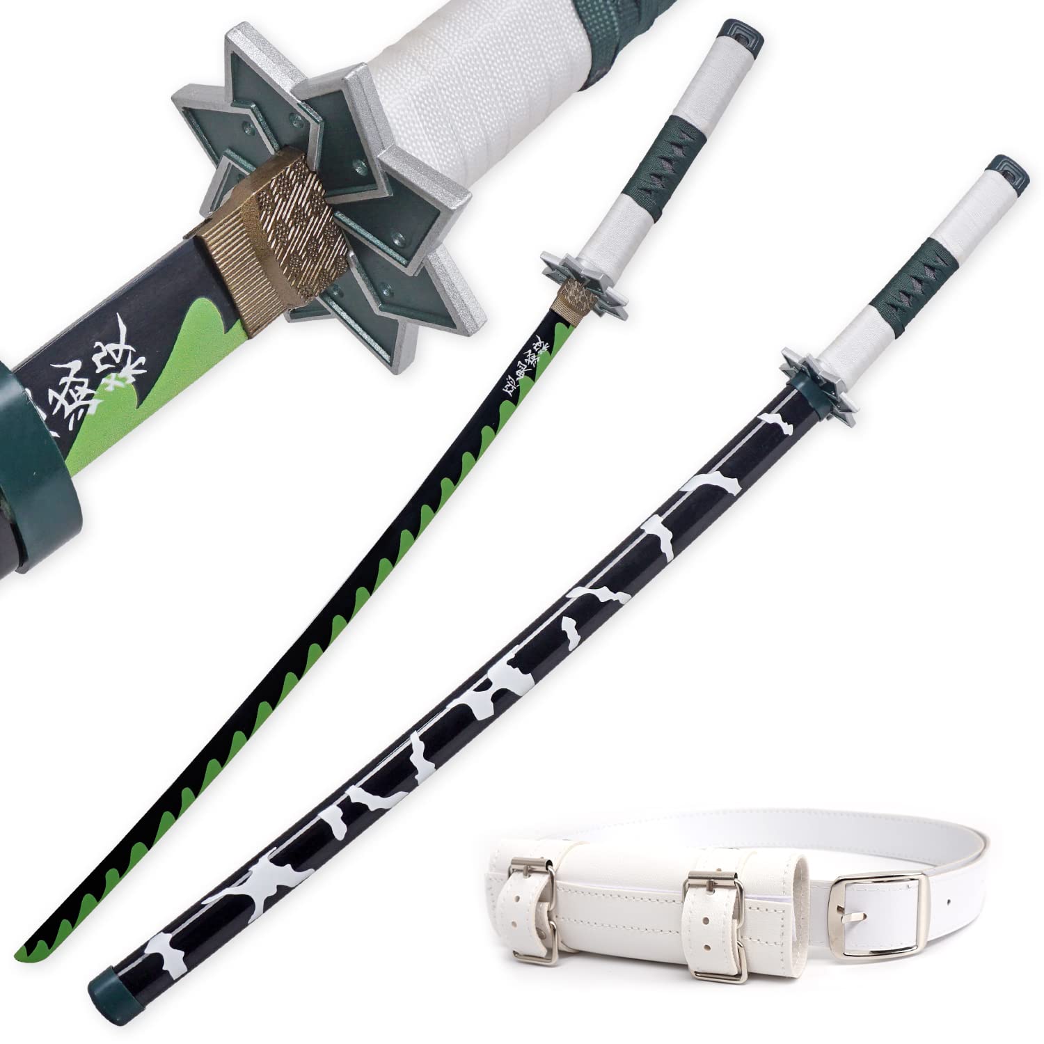 ColdBlade Carbon Steel Demon Slayer Sword, Metal&Plastic Cosplay Anime