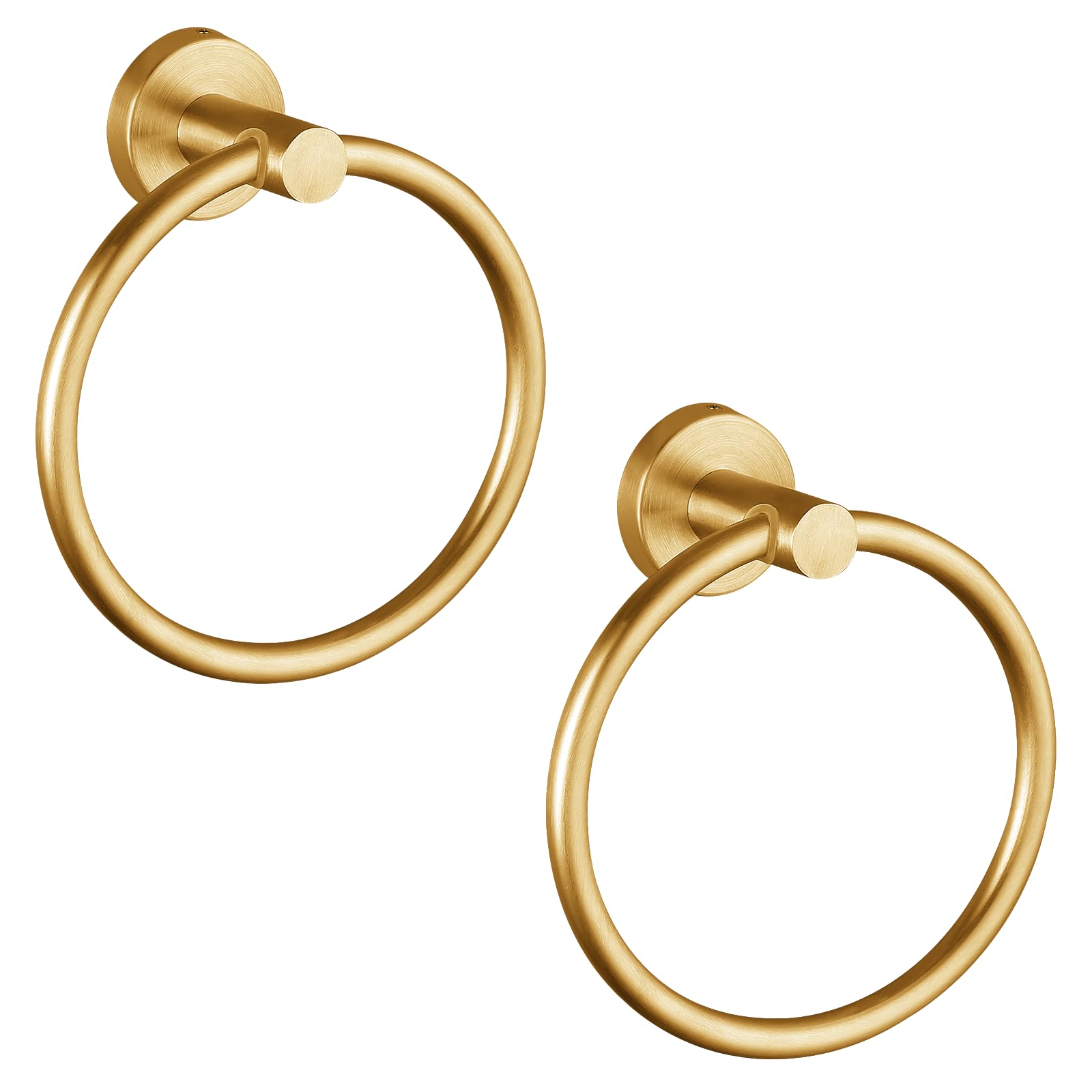 Gold Stainless Steel Towel Ring - Wall Mounted -14