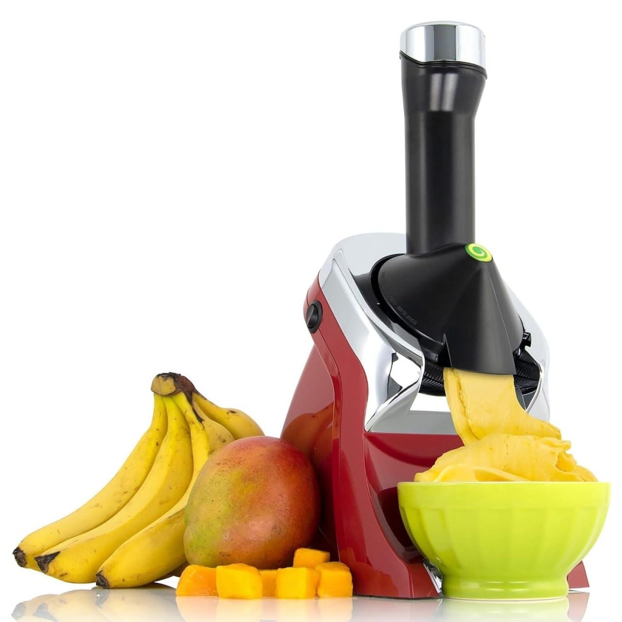 Boghani Classic Frozen Fruit Soft Serve Maker for Healthy Vegan and Dairy-Free Treats, 200W Red Machine with 36 Recipes, BPA Free, Easy to Clean, Quick and Simple to Use-image-11