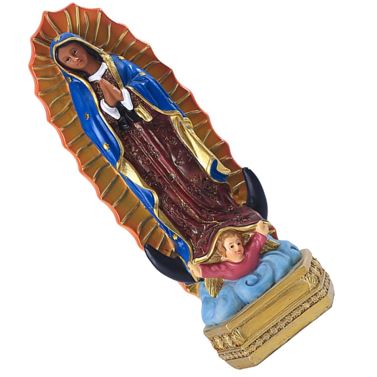 Statuette religieuse Vierge Marie décorative pour église et maison