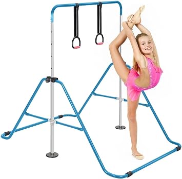 Gymnastics Bar,Adjustable Horizontal Bar Gymnastics Training Kip Bar Gymnastics Equipment for Home Indoor outdoor