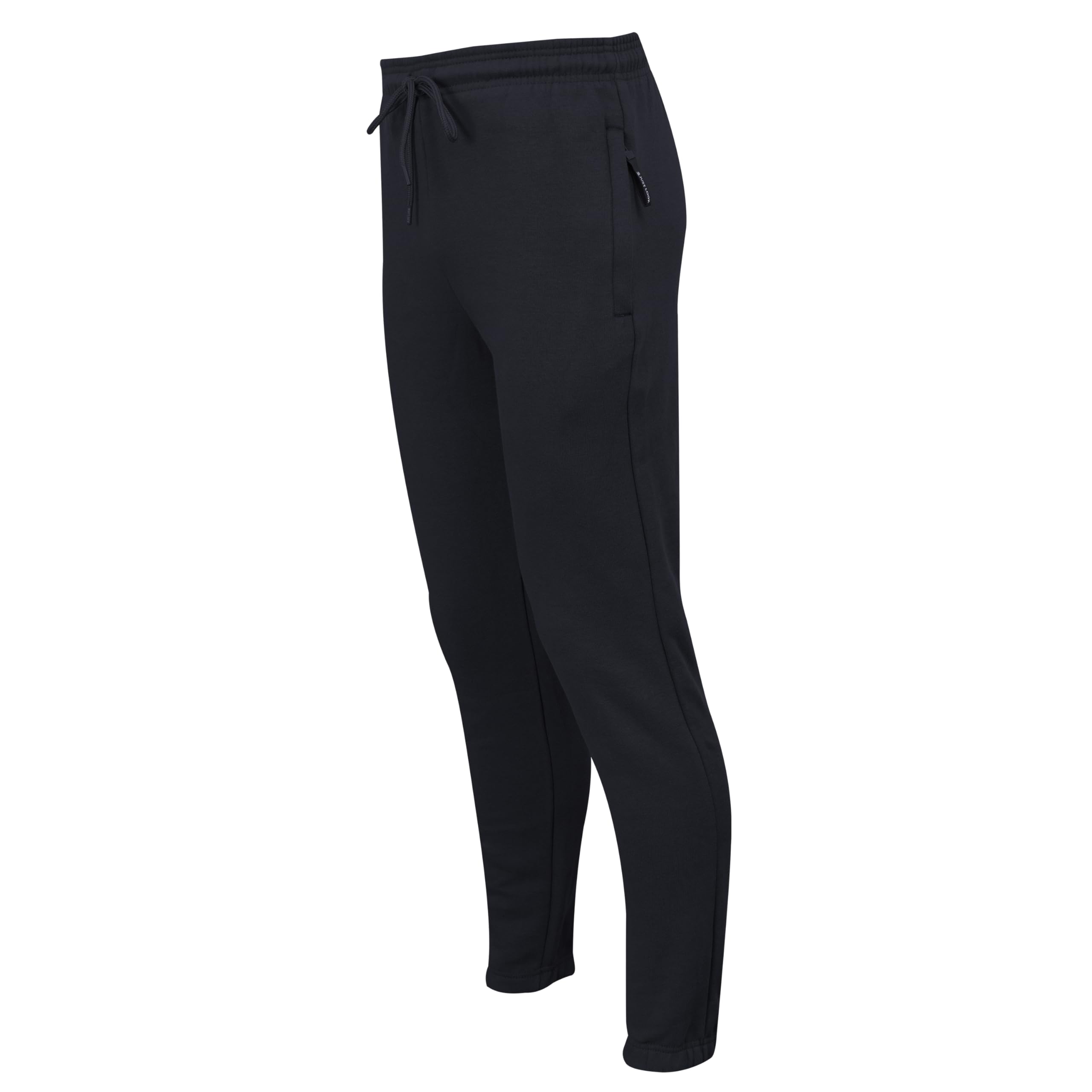 JUST LOOK Mens Fleece Jogger Bottoms Track Pants Trousers Casual Jogging Joggers with Zip Pockets
