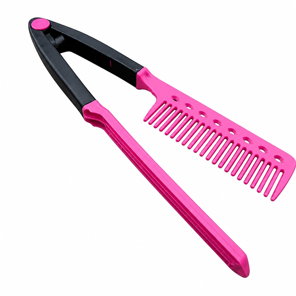 Pente de Cabelo Prancha em V Auxiliar Para Chapinha 24cm Premium | Plástico, Alisamento,
