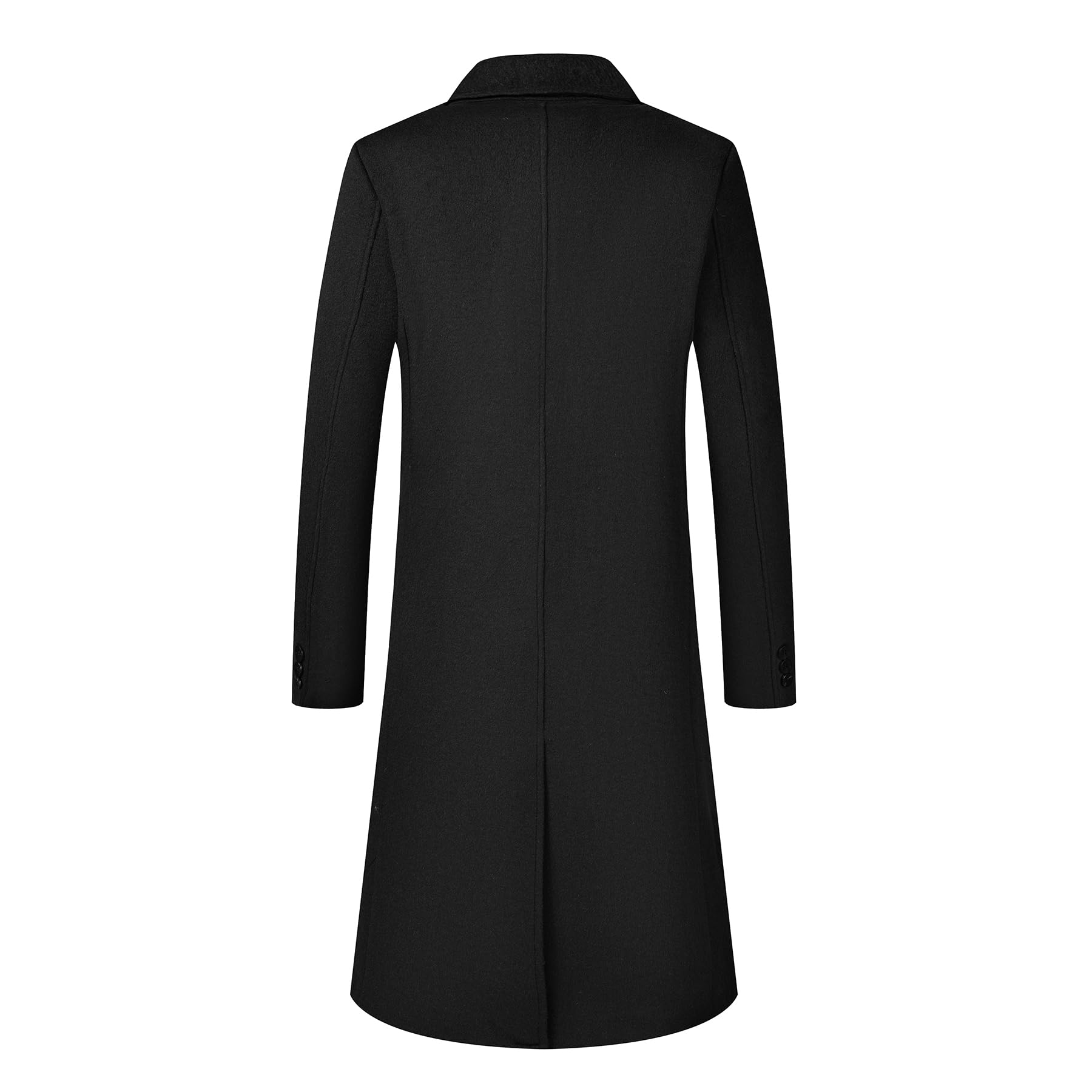 Allthemen Cappotto da Uomo Invernale Lungo Trench Coat Doppiopetto Caldo Casual Lana Coat Slim Fit Business Outerwear a Vento