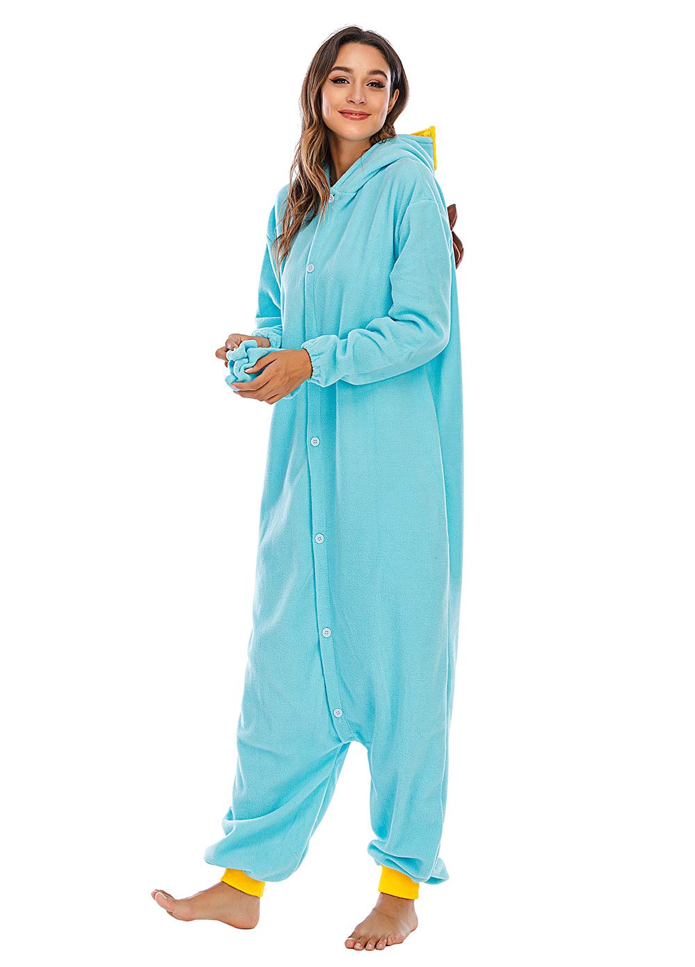 BGOKTA Disfraces de Cosplay para Adultos Pijamas de Animales One Piece Jirafa,LTY48