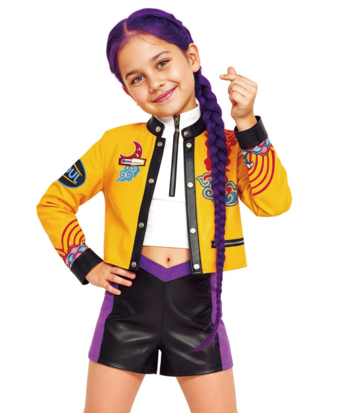 Partilandia Disfraz de Cosplay Rumi K-pop Niña para Carnaval, Disfraz kpop Demon Hunters para niños, cosplay, fiesta, Halloween