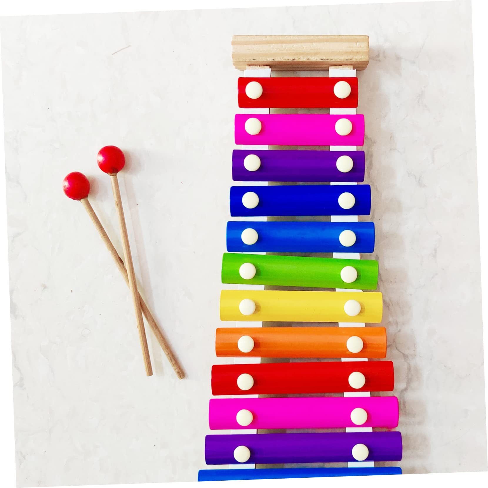 BESPORTBLE 2 Pairs Professional Marimba Mallets Percussion Instrument Sticks for Beginners Comfortable Grip Durable Craftsmanship Colors Easy to Carry