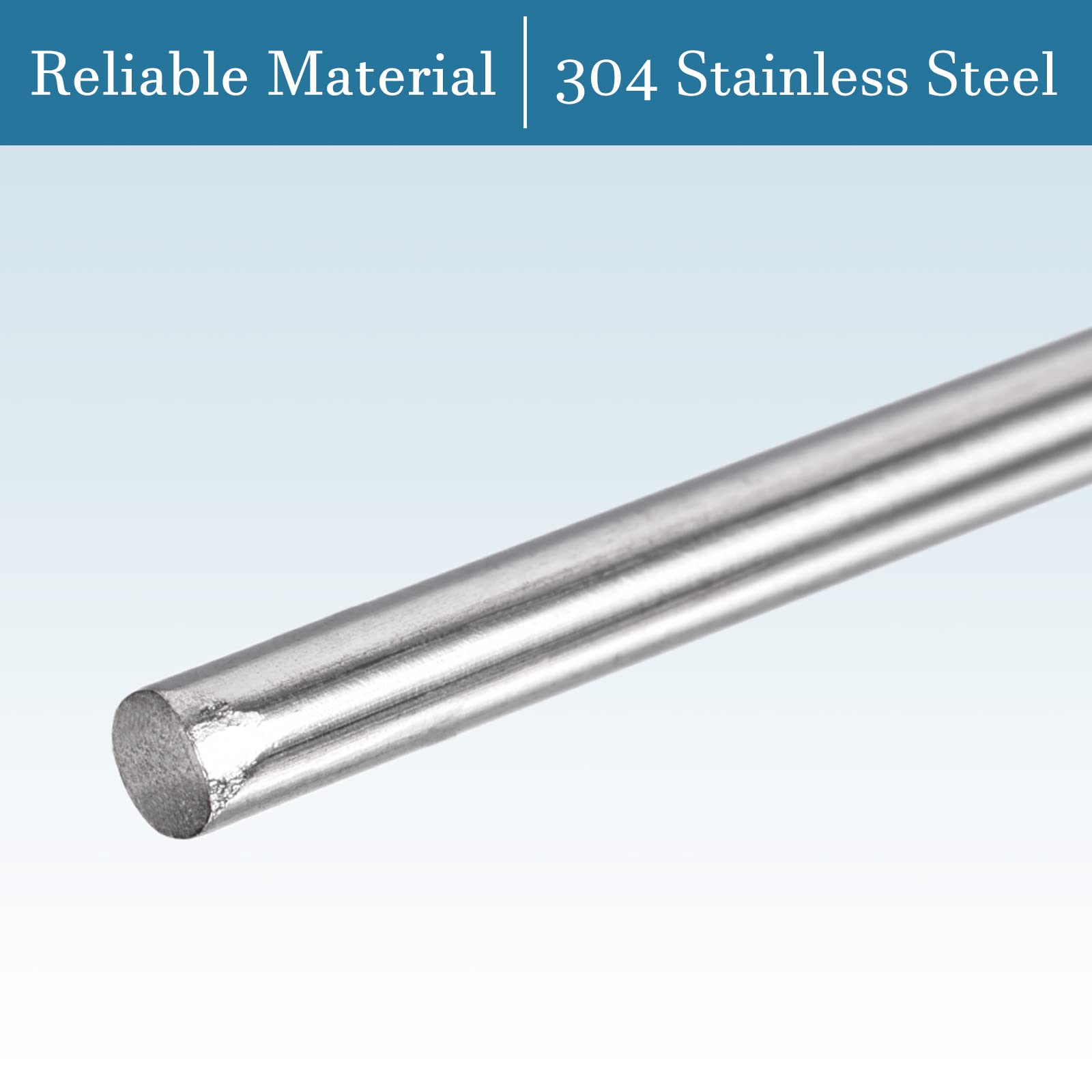 35pcs Rond Inox Tige Metal Barre Acier 0.6mm X 400mm Tube En