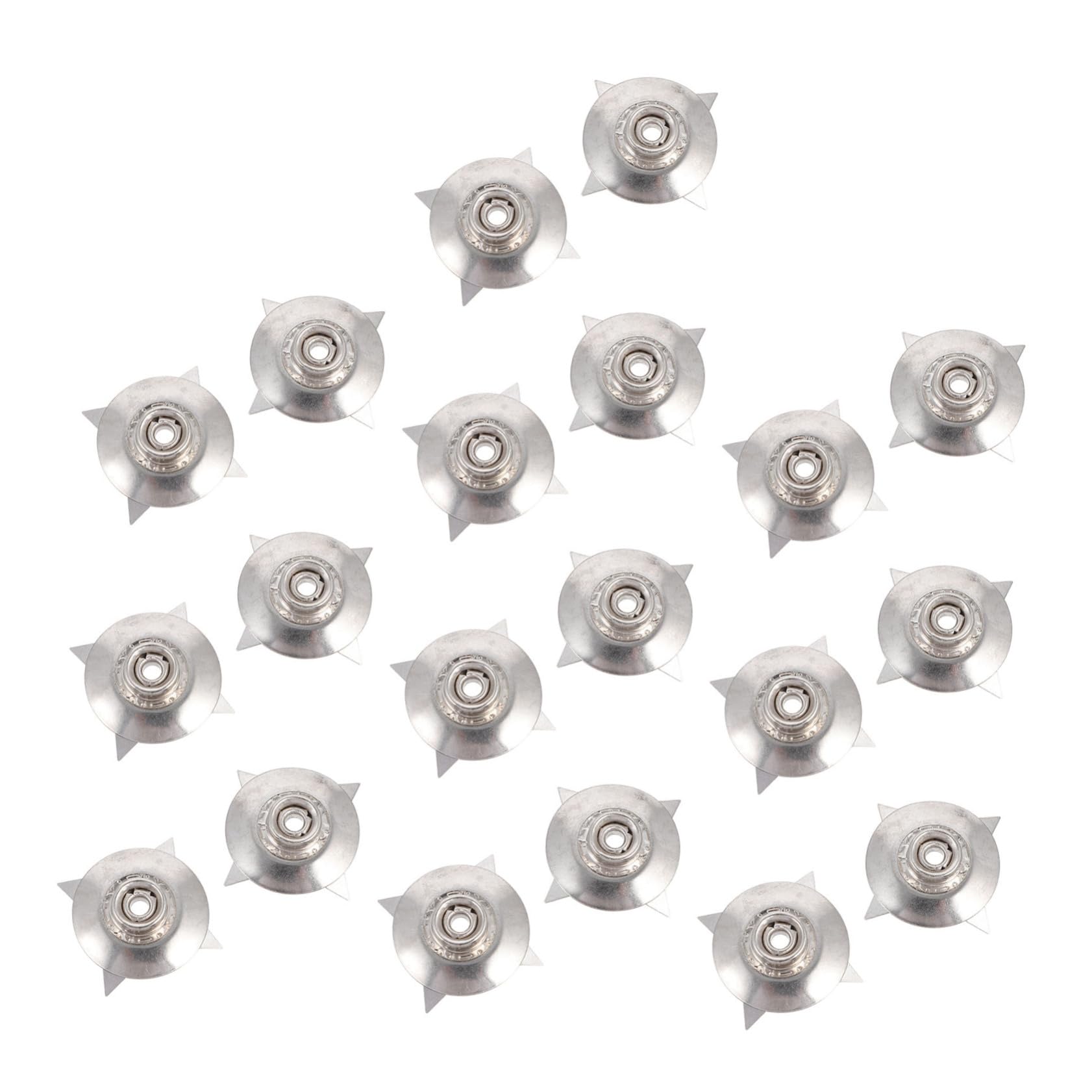 MUSISALY 20pcs Anti-Static Buckle Star Claw ESD Supplies Electrostatic Buckle Grounding Cable Buckle Grounding Wire Anti- Static Buckle Metal Ground Wire Buckle Silver Stainless Steel