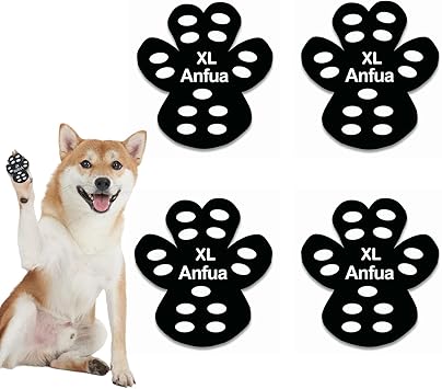 Amazon Anfua犬用 パッド くつ ペット 靴下 滑り止め シート 肉球 保護 傷防止 すべり 止め フット パッド 取り付け簡単 転倒防止 後ろ足 股関節 犬用足パットフローリング 老犬 小型 中型 大型犬に最適 Xl ブラック24枚セット Anfua ブーツ プロテクター 通販