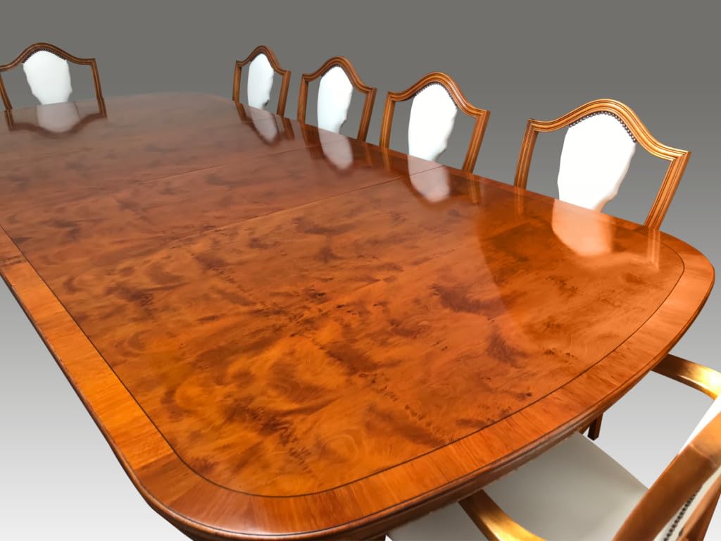 Elite Designs Global Ltd. 9ft Harrods Designer Art Deco style Burr Yew dining table