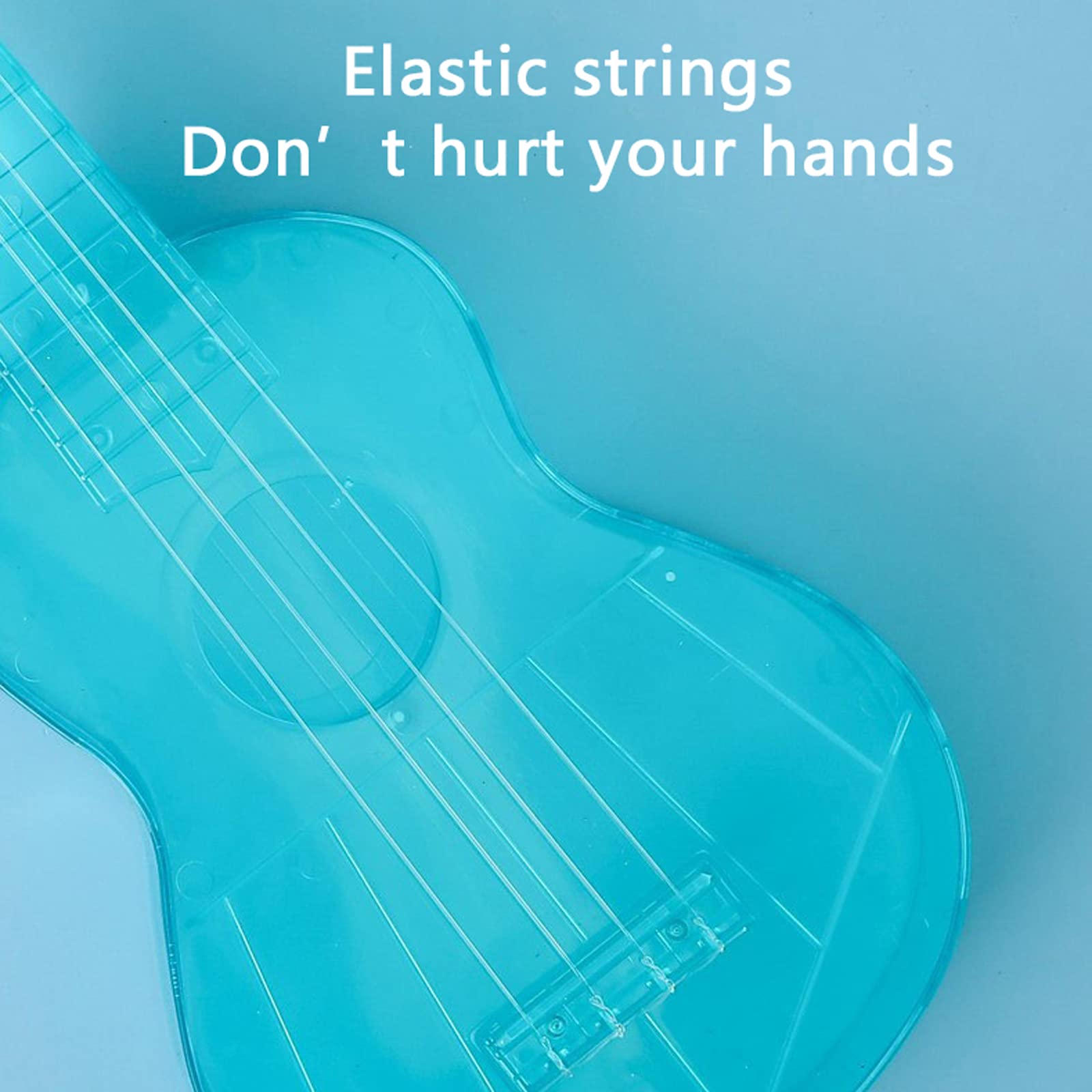 Ukulele 21-calowe, przezroczyste 4-strunowe instrumenty muzyczne, ukulele, mała gitara dla dorosłych, dzieci i początkujących
