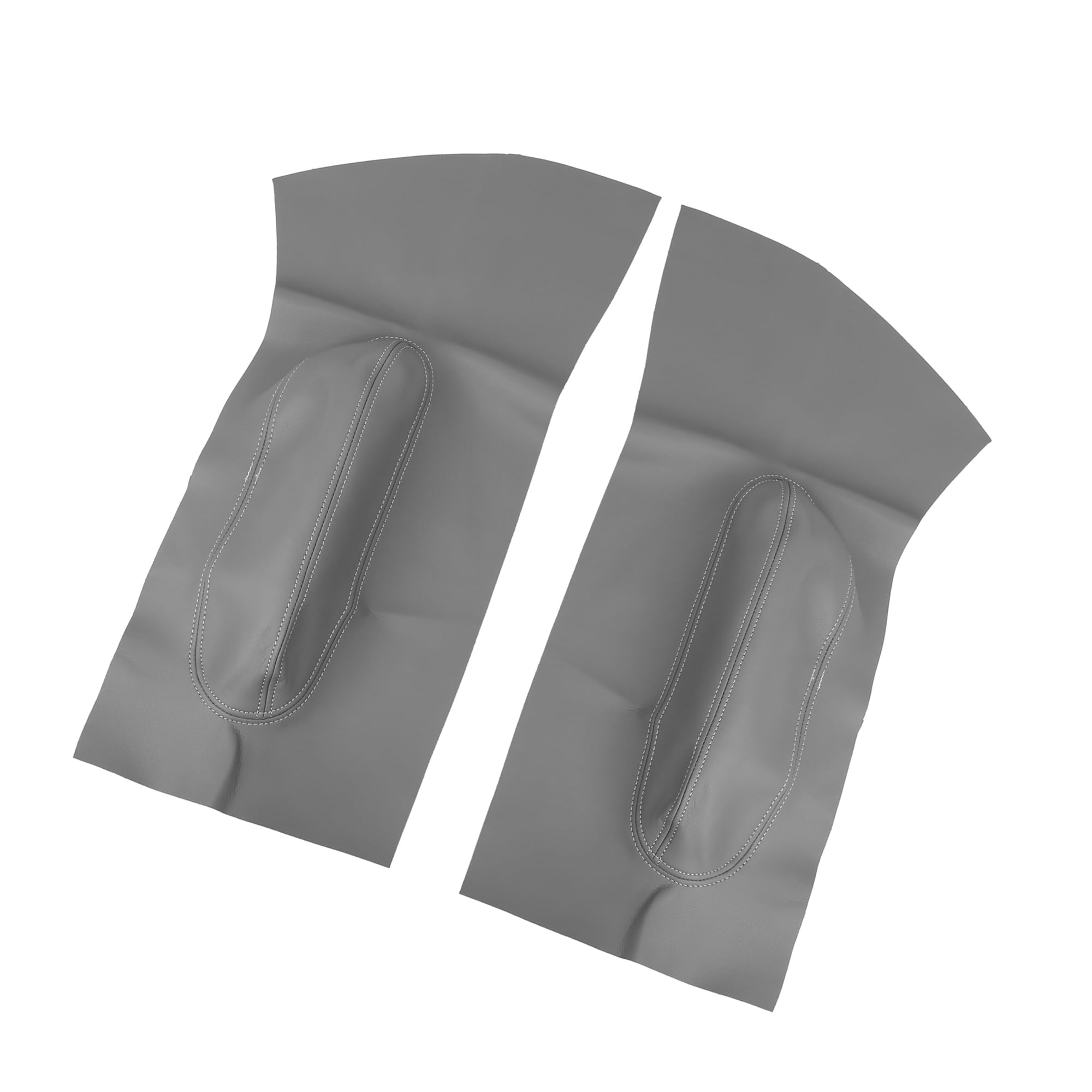 Photo 1 of Motoforti Pair Gray Microfiber Leather Door Panel Armrest Cover Replacement for Volkswagen Beetle 1998-2010 Long-lasting