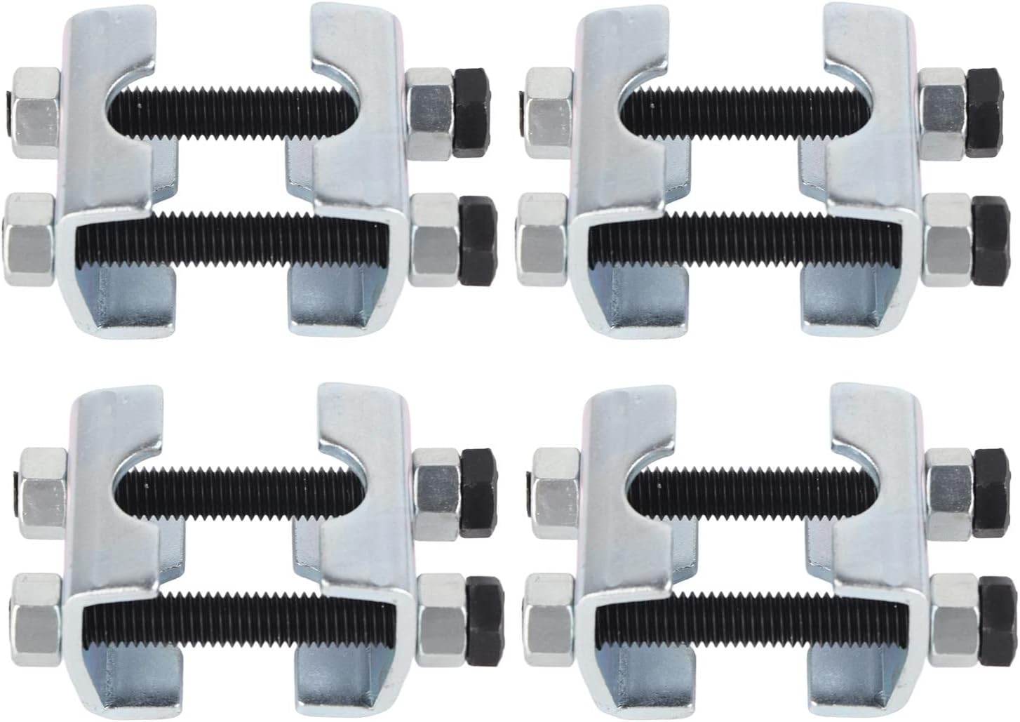 Mini Coil Spring Compressor Adjustable Spring Spacer 4 Pcs, 2 Way Adjustable Spring Spacer Compressor Coil Spring Struts Tool for Car Truck, Solid Carbon Steel Shocks Adjuster Tool