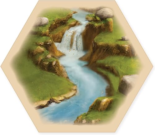 Miniatura 8 de Gold River Hex Scenario - Piezas de juego compatibles con las expansiones de Catan, Seafarers y Catan de Catan (3 hexagonales)
