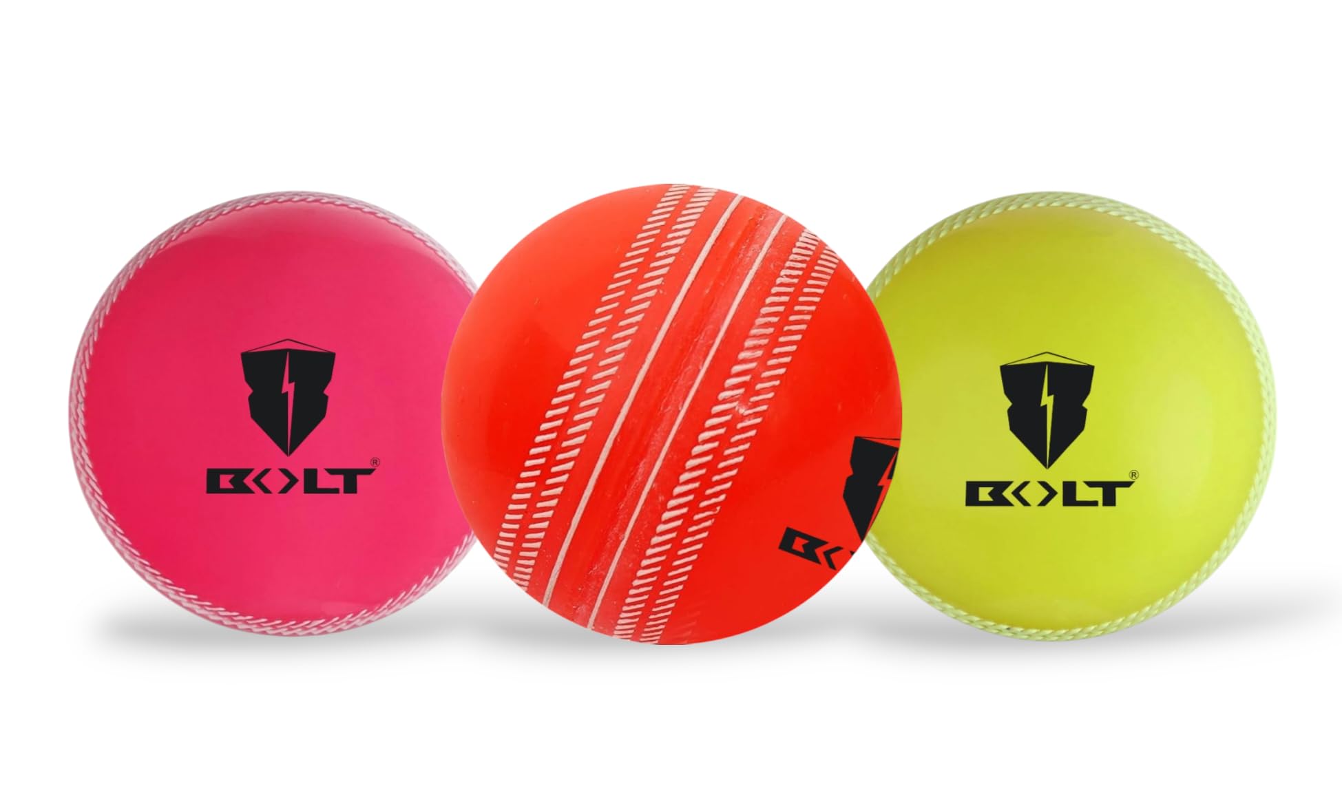 BOLT i10 Ball | Soft & Durable PVC Cricket Ball 120-125g (Pack of 3)-picture-32