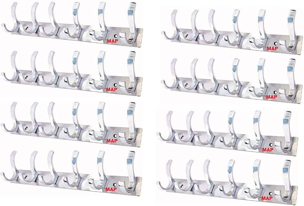 MAP8 Stainless Steel, Aluminium Hook (Chrome, Silver)