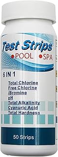 6 In1 Piscina SPA Tiras de teste Cloro pH Alcalinidade Dureza da água 50 Pcs Tiras de teste de PH