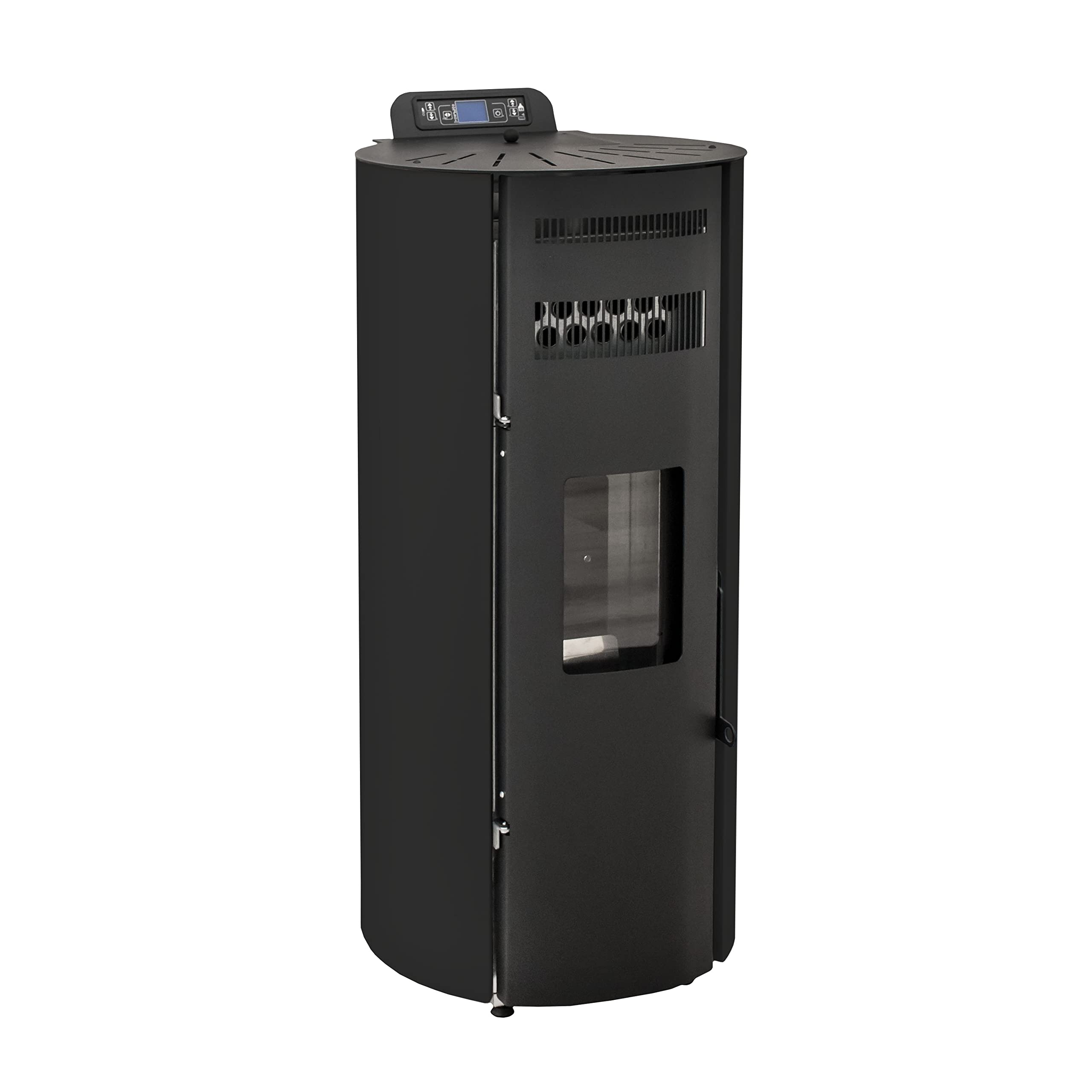 STUFE A PELLET ITALIA Boston 14 KW Canalizable WiFi | Estufa de pellets de aire ventilado, eficiencia 89% calefacción, 130 m², autonomía 15 h, programable, control WiFi 5 velocidades y potencias,